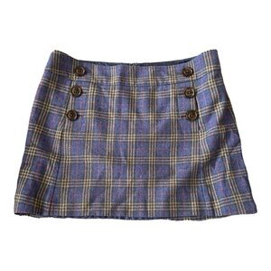 Preloved Gap Plaid Flannel Mini Skirt Size 12 #G37
